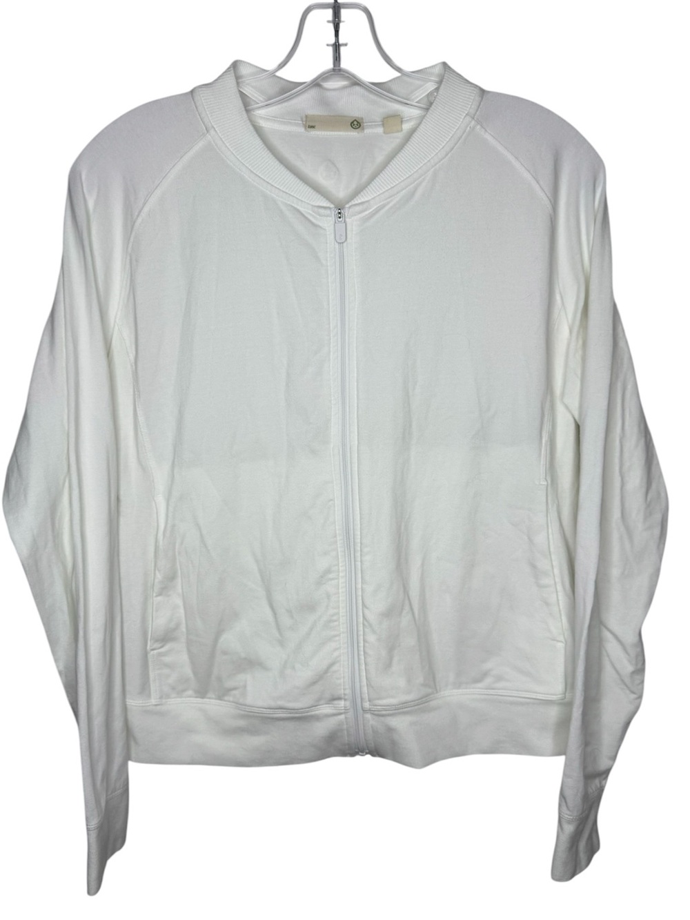 Tasc Women's White Jacket with Full Zip size Medium